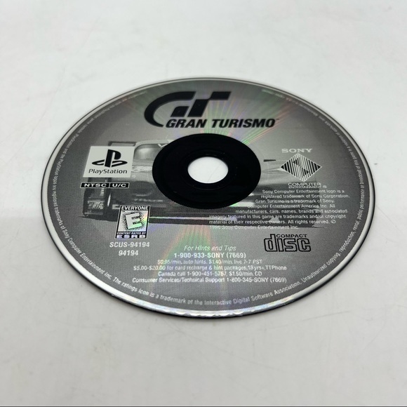 Gran Turismo (PlayStation PS1) Video Game DISC ONLY Car Racing - Picture 1 of 3